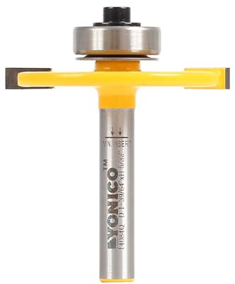 Yonico Biscuit Cutter Joint Slot Router Bit 1/4-Inch Shank 14084q