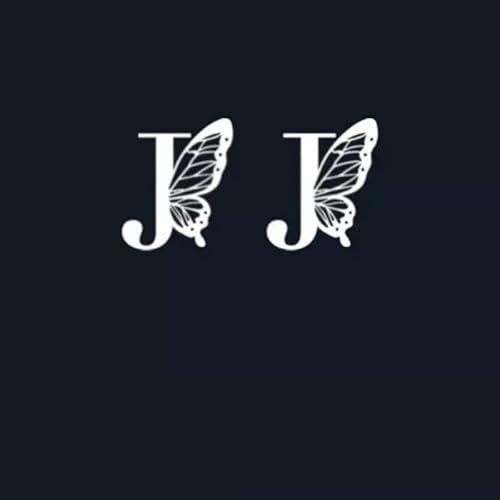 Temporäre Tattoo-Aufkleber Mit 2 Buchstaben Schmetterling Auf Englisch Für Weibliche Paare Saftpflanzentinte Wasserfest Semipermanent Und 2 Wochen Haltbar Männlich