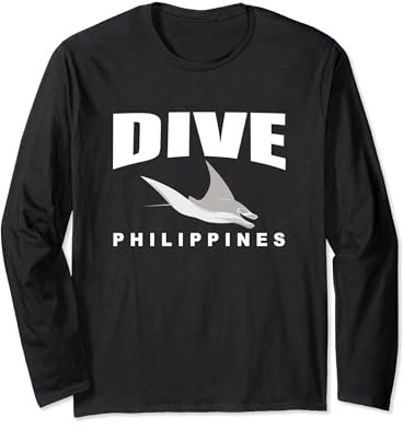 Dive Philippines Manta Rays, Tauchen auf den Philippinen Langarmshirt