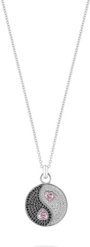 JETTE Damen-Kette 925er Silber, recycelt 72 Zirkonia