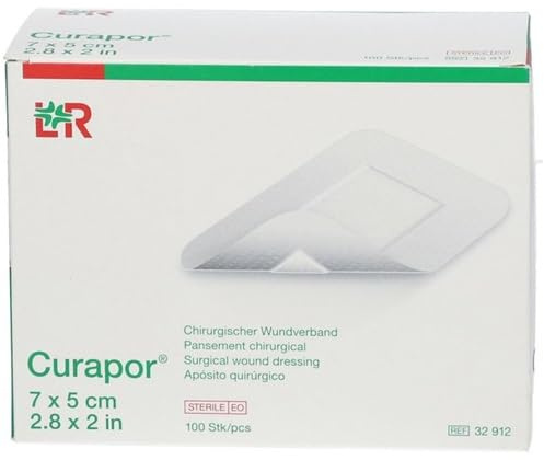 Curapor Chirurgischer Wundverband, steril 7 x 5cm, 100 Stück