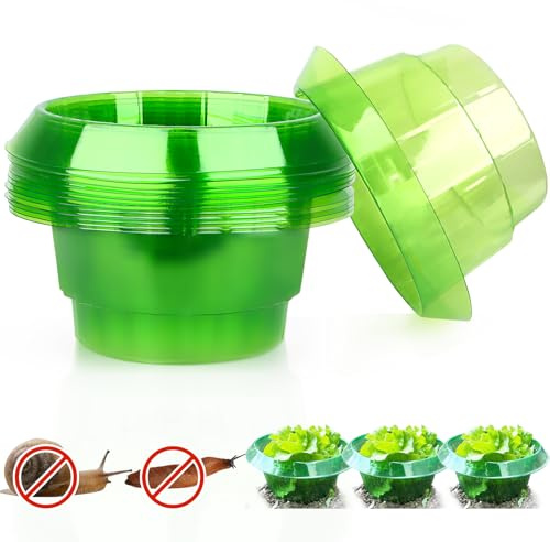 Dawumin 12 Pezzi Collare per Lumache, Lumachicida, Protezione Contro Lumache, Anti-lumache, Efficace Protezione Contro Le Lumache per Le Vostre Piante da Insalata e Cavoli