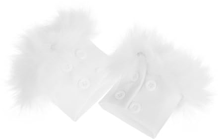 BESPORTBLE Pulswärmer Damen Flauschiges Fell-armband Kurze Armstulpen Aus Kunstpelz Warme Plüsch-manschetten Für Kühle Tage Weiche Armbezüge Für Verschiedene Anlässe