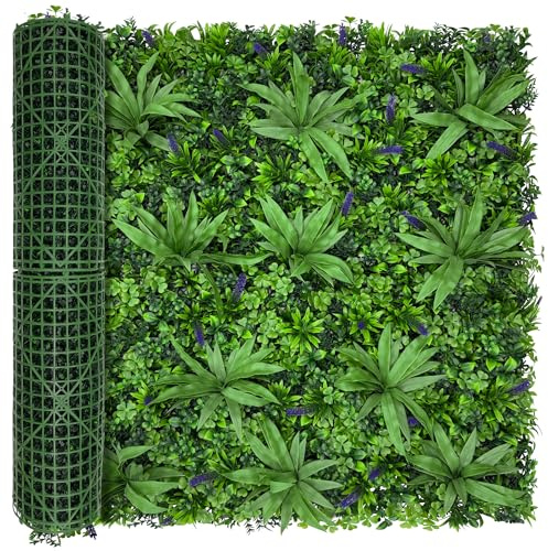 DOPGIB Greenery Grass Wall Boxwood Plant Roll: 40x120（34 SQFT） with UV Resistant Leaves Artificial Ivy Privacy Hedge Fence Screen for Backdrop,Garden and Indoor Outdoor Plant Wall Panel Covering