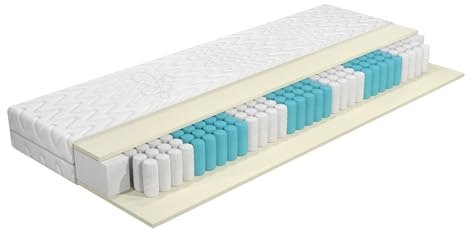 DEWINNER Matratze 140 x 200cm,18 cm Taschenfederkernmatratze, perfekte Unterstützung, Öko-Tex Zertifiziert, Bezug abnehmbar waschbar, H3