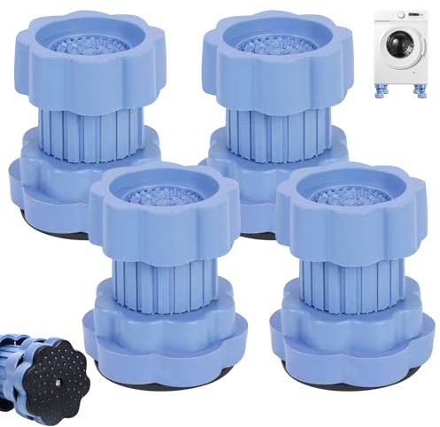 Pies universales para lavadora, ajuste de altura para lavadora, amortiguador de vibraciones, amortiguador de lavadora, base antivibración, base para lavadora, amortiguador de vibraciones para secadora