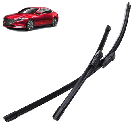 ZWBC Wiper Blades for Mazda 6 2018-2022 24+18, Car Wiper Blades Window Wipers HQ Durable Rubber Front Wiper Blades Car Accessories