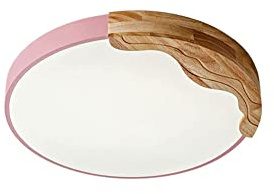 ZBZFGE Lampadier, Moderno Lampada Acrilico LED a Filo Rotondo, Temperature di Colore Mter Aid Il del soffitto (Rosa, 40 cm)