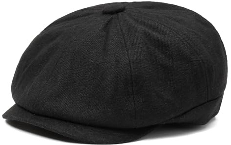 SAKTHIVEL Boinas Hombre Gorras Planas Algodón Irlandesa Newsboy Sombreros Gatsby Gorra Beret Flat Cap