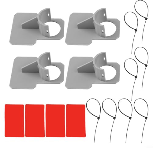 Lot de 4 supports de tuyau de piscine pour 1 tuyau de 25 diamètres - Placement sécurisé du tuyau contre les murs de la piscine - Réduit le mouvement du tuyau