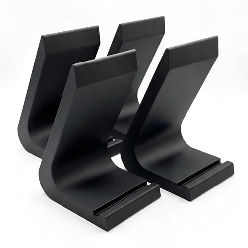 BERGKONTOR 4er Set Schallplattenständer – Modernes Vinyl Display & LP Aufsteller für 7, 10 & 12 Platten – Eleganter Plattenständer zur Schallplattenaufbewahrung & Deko