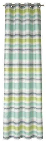 Deko Trends Ambra 60 Ösenschal, Polyester, Grün-Petrol-Mint, 245 x 137 cm