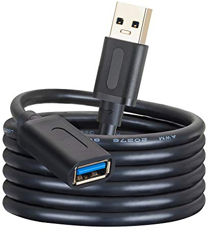 USB 3.0 Extension Cable 10Ft,USB 3.0 Repeater USB Male to Female Lead with Signal Amplification Active Cord for Printers,Keyboards, Game Console, loudspeakers, scanners, displays, headsets