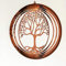 Rostalgie Edelrost Windspiel Spirale Lebensbaum filigran 26cm Gartendekoration Geschenk