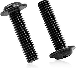 YINSONG 500Pcs M2 M3 Schraube - Schraube mit Unterlegscheibe linksgewinde Schwarz Flach-Knopf Schrauben Sortiment Kit, M3×6