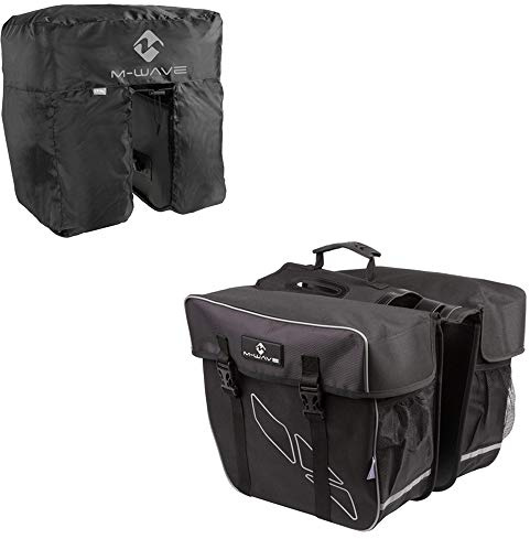 M-Wave Gepäckträgertasche Amsterdam Double, schwarz, 30 l