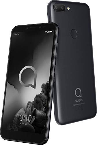 Alcatel 1S 2019 5024D Smartphone (13,97 cm (5,5 Zoll) HD+ IPS Display, Dual-SIM, 32 GB Speicher, 3 GB RAM, Android 9.0) Schwarz