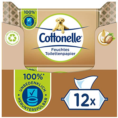 Cottonelle Feuchtes Toilettenpapier, Mein Spa Erlebnis Shea Butter, 12 x 42 Tücher