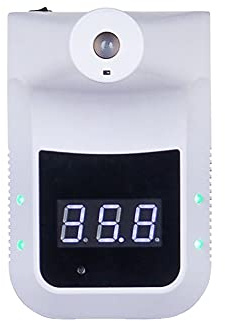 Termometro digitale automatico | Termometro infrarossi da parete | Termometro febbre infrarossi Bianco | termoscanner a parete