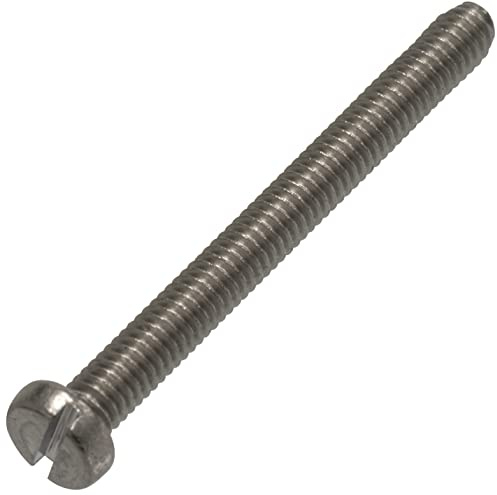 AERZETIX - C18242 - Satz von 10 Metallschrauben mit zylinderkopf M2.5x16 mm mit schlitz S - verbindungsbolzen - DIN 84 - aus rostfreiem stahl A2 - silberfarben - schraubendreher schrauberanzug
