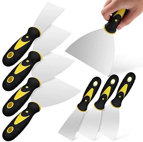 EXCEART Spachtel Set 8X Spachtel Rostfreiem Edelstahl Trockenbau Spachetel Schaber Werkzeug Trockenbau Werkzeug für Tapeten/Trockenbau/Gips Schaben