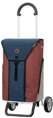 ANDERSEN Einkaufstrolley - Scala Shopper Plus Oli.P 2.0 blau 50 L Einkaufswagen, hochwertig, Shopping, Thermo, Aluminium, klappbar, leicht, Räder abnehmbar