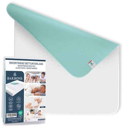 Protector de Colchón Impermeable 50x70 con Absorbente - Empapador Lavable para Incontinencia Adultos y Niños - Salvacamas Reutilizable Transpirable - Ideal para Familia, Bebés y Personas Mayores