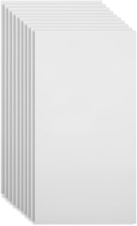 Lot de 10 autocollants pour carrelage de cuisine, crédence de cuisine, 30 x 60 cm, pour cuisine, salle de bain, chambre à coucher, salon (blanc clair)