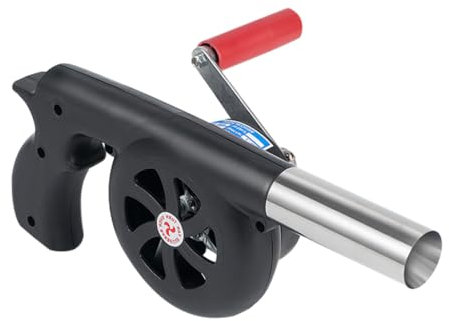 Souffleur Manuel Portable pour Barbecue D'extérieur, Acier Inoxydable