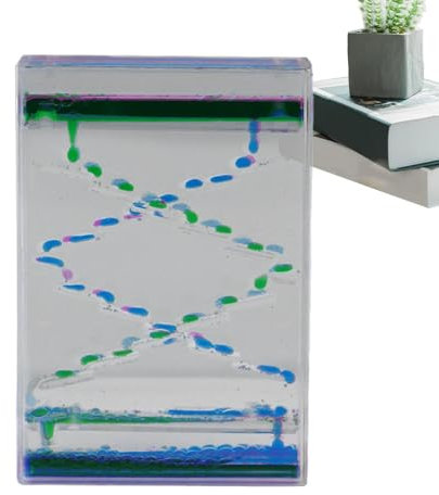 Sablier Liquide, Jouets à Mouvement Liquide | Sablier à l’Huile Acrylique,Jouets apaisants Anti-Stress, Jouets de Bureau, décoration de Bureau, minuteries d'eau, Jouets sensoriels liquides pour