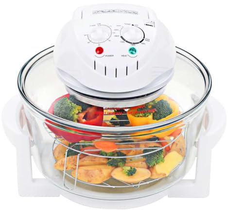 Vetnasa Horno de convección halógeno con Anillo de extensión 1400W 17 L Casa y jardín, Cocina y Comedor, Electrodomésticos de Cocina, Hornos 6,32 KG