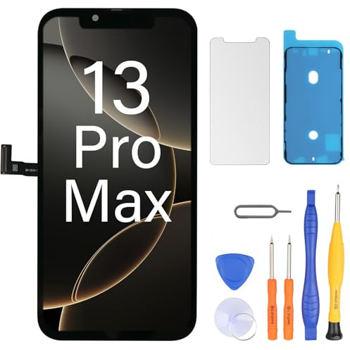LL TRADER Display für iPhone 13 Pro Max LCD 6.7 Bildschirm Ersatz FHD Touchscreen 3D Touch Digitizer Rahmen Montage und Reparaturkits 2026