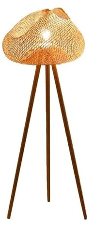 GddOGUK lampara pie Lámpara de pie de Estilo japonés trípode de Madera Luz de Suelo Interruptor de pie diseño lámparas Altas luz de Lectura decoración iluminación lámpara de pie Encantadora