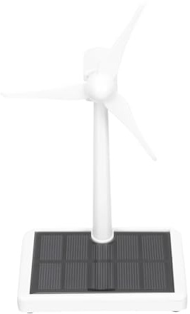Mini Kit de turbina aerogeneradora, molino de viento Solar for niños en edad preescolar, modelo de molinos de viento de plástico, experimento for niños para el experimento de generación de energía fís