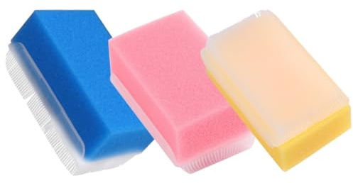 DECORNIJIA 3 pièces Brosses Bain Sensorielles Souples pour Massage Corporel et Hygiène Brosse Portable Douce pour Cheveux Nourrissons Entraînement Sensoriel Tactile Peau Délicate