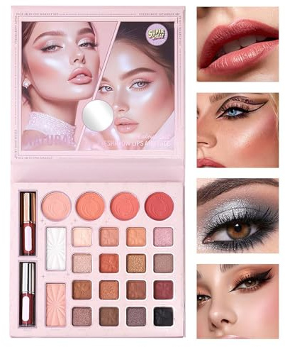 Palette de Fards à Paupières Fards 24 Couleurs Longue Tenue Anti-Tâches | Palette de Fards à Paupières pour un , pour les Femmes et les