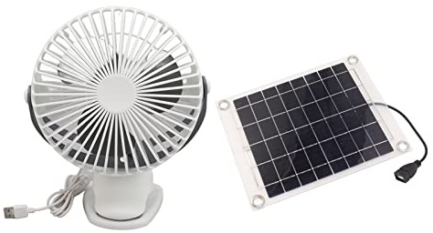 Solar Panel Powered Fan, 10W Monocrystalline Silicon, DC5V USB Ventilator for Home and Pet House - Energy Efficient, 360 Degree Rotation, Portable Cooling Solution
