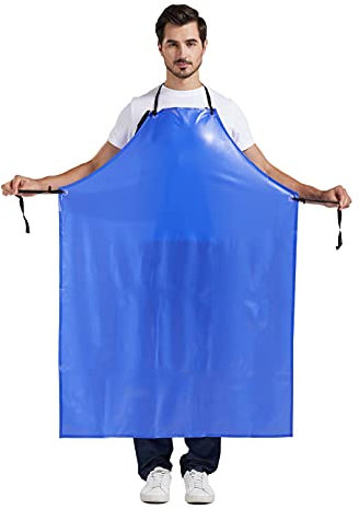Nanxson Unisex Grembiule da Lavoro in PVC Resistente all'Acqua Resistente agli Oli Impermeabili Grembiule per macellai cucina CF3037