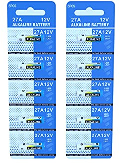 EX-ENEGY 27A 12V Alkaline Batteries A27 MN27 VR27 L828 10 Pack