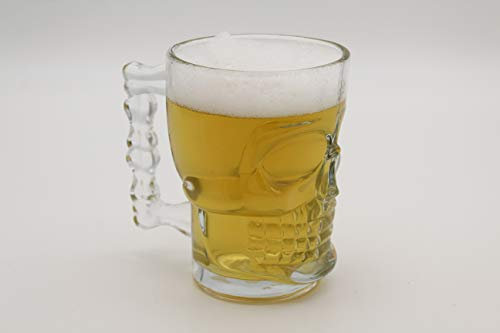 Winkee - Vaso de cerveza con calavera, 0,4 litros