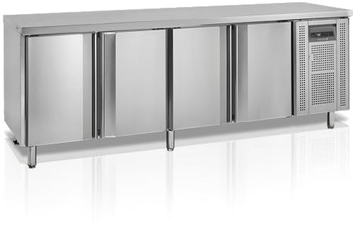Congélateur GN1/1 CF7410/-SP - TEFCOLD - Blanc - 4 portes - 4 clayettes - Ventilé - Automatique - R290 - 10.26 kWh/24h - 42 db(A) - 880 x 700 x 880 mm