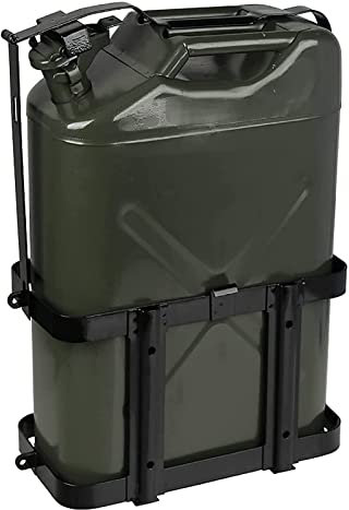 Bidón de gasolina de Metálico Recipientes gasoli Boquilla Metálica De Acero for Bidón Metal - Con Boquilla De Plástico - for Bidones Metálicos De 20 Litros - Apto for Gasolina, Diesel Y Aceites - Verd