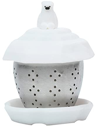 STOBAZA Passeoire à Thé Décorative Ours Polaire Filtre à Thé Acier Inoxydable Accessoire Pour Maison