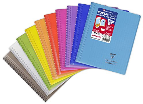 Clairefontaine 351401C Heft Koverbook 17x22cm 50 Blatt Seyes 90g sortiert