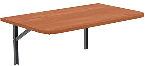 AKKE Wandklapptisch mit abgerundete Ecken für Küche Zimmer Wohnzimmer Kinderzimmer 90 cm x 40 cm, Wandtisch klappbar, Klappbarer Wandtisch Küchentisch Kindertisch, Klapptisch Klappschreibtisch Küche