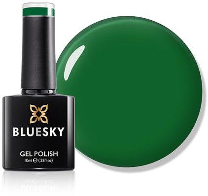 Bluesky Gel Nail Polish 10ml, Blissful Knowledge - AW2306, Green Soak-Off Gel Polish for 21 Day Manicure, Professional, Salon & Home Use, Requires Curing Under UV/LED Lamp