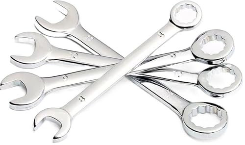 SkyjOy Set Chiavi Inglese 4-11mm Chiave a Doppio Uso Plum Blossom Chiave Aperta in Lega antiruggine Piccola Scatola Aperta Chiave combinata Facile da riporre Chiavi Inglese (Color : 5mm-1pcs)