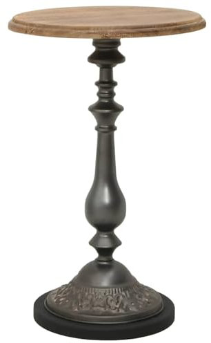 ZEYUAN Beistelltisch, Tabletttisch, Blumenhocker, Nachttisch, Couchtisch, Wohnzimmer, Nightstand, Tannenholz Massiv 40 x 64 cm Braun