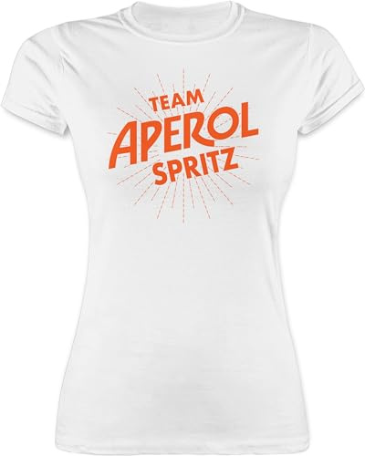 Shirtracer - Shirt Damen - Karneval & Fasching - Team Aperol Spritz JGA I Mädelsabend Spritztour Aperol Geschenk