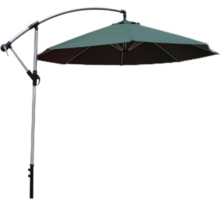 Sonnenschirm Marktschirm Gartenschirm 9,8 Fuß Outdoor-Stahl-Polyester-Markt-Terrassenschirm Für Markt, Garten, Hinterhof-Pool Terrassenschirm Sonnenschirme im Freien ( Color : Grün , Size : 3M/9.8FT )